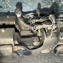 A Bridge Too Far ! British PARATROOPERS WILLYS JEEP COMMANDO CAR Vickers MGun!!