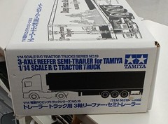Tamiya 1/14 3 axis reefer semi trailer car truck for trailer Collectables 17+