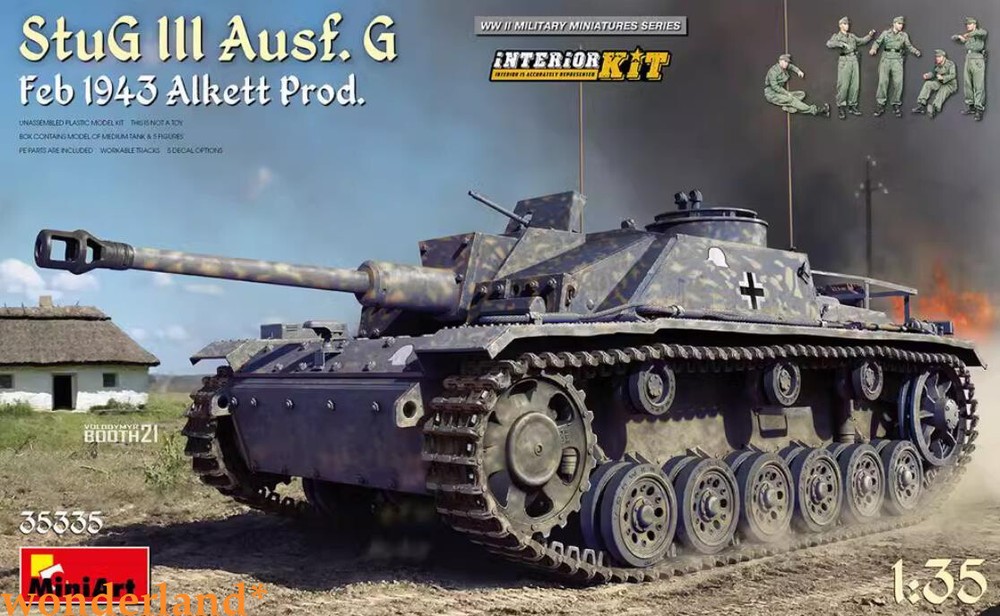 MINIART 35335 1/35 Scale StuG III Ausf. G Feb 1943 Alkett Prod. Interior Kit