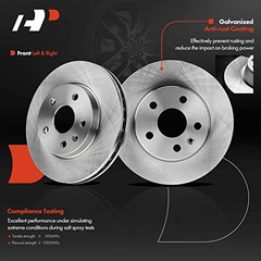 11.65 inch(296 mm) Disc Brake Rotors + Ceramic Pads Kit Front Vented