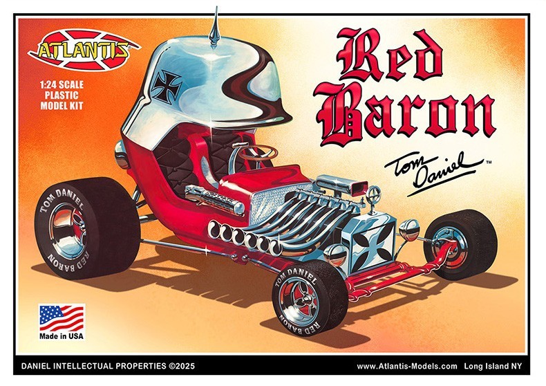 Atlantis (Monogram) 6740 Red Baron Show Rod W/ Card plastic model car kit 1/24