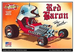 Atlantis (Monogram) 6740 Red Baron Show Rod W/ Card plastic model car kit 1/24