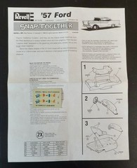 1:32 REVELL 1957 FORD FAIRLANE CALIFORNIA CRUISER SNAP-TOGETHER PLASTIC MODEL