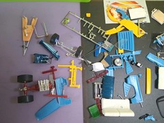 MPC TOYOTA SUPRA MODEL KIT AND CHEVY NOMAD MODEL KIT *PARTS ONLY*
