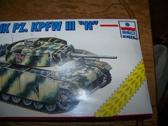 New ESCI ERTL Tank PZ. KPFW III “N” Model Kit #8325 Made in Italy 1:72 Rare HTF