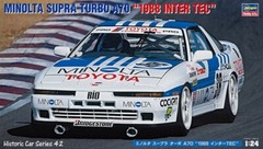 Hasegawa HC-42 1/24 Model Kit Minolta Toyota Supra 3.0GT MA70 Inter TEC 1988