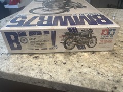 RARE – Tamiya 1/6 BMW R75 Motorcycle – Big Scale Model Kit – NIB !