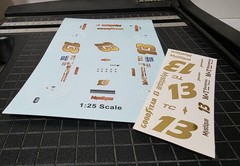 1996 – Ted Christopher #13 – M & T / Goodyear – 1:25 Scale Waterslide Decals