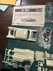 Vintage Revell 55 Chevy Model Kit 1/25 Scale H-1374 Open Box Never Used