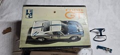 VINTAGE 60’S IMC MODELS FORD GT 1/25 SCALE PARTIAL BUILT MODLE KIT SEE PICTURES