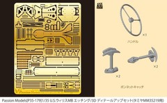 Passion els 1/35 U.S. Willys MB Etching/3D Detail Up Set for MM35219 P35-179