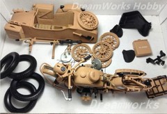 Award Winner Built Schuco Diecast 1/10 BMW R75 Motorcyle Sidecar DAK+Rebuilt