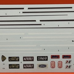 1969 Torino Cobra AMT Instructions Decals Accel STP Model Part 1:25 New 8