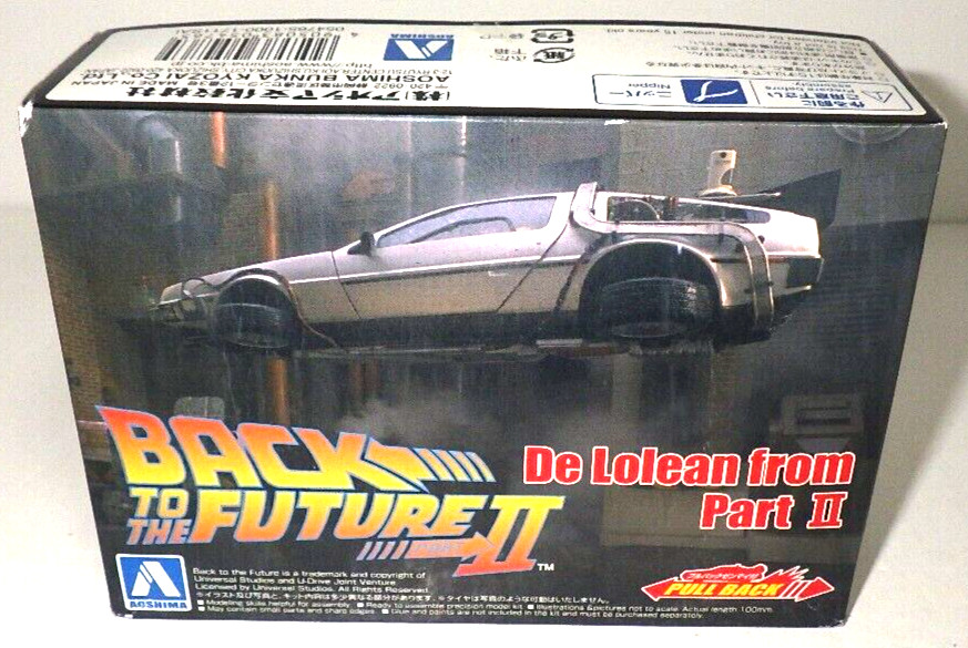 AOSHIMA De Lolean BACK TO THE FUTURE PART 2 1/43 Plastic Model Kit Japan Vintage