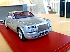 1/43 TSM , Rolls Royce ,silver phantom coupe, met. Silver, mint !!!