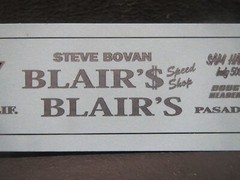 New!! Blairs Speed Shop 65′ Nova AWB 1/25 Decal from Fremont Racing Specialties