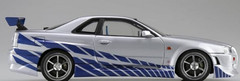 [No Extra Tax] Aoshima 1/24 Brian’s Nissan Skyline R34 GT-R (DDP)