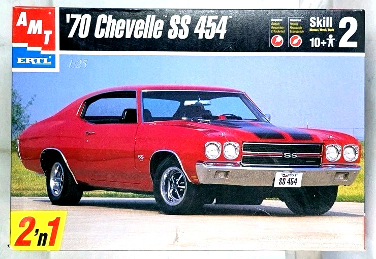 AMT/ERTL #8940 1:25 Scale 1970 Chevy Chevelle SS 454 Model Kit UNSEALED