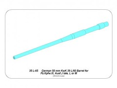Aber 1/35 German 50mm KwK 39 L/60 Barrel For Pz.Kpfw.III Ausf.J, L, M 35 L-65