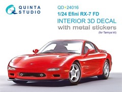 Quinta Studio 1/24 Mazda Efni RX-7 FD 3D Interior Colored + Metal Decals Tamiya