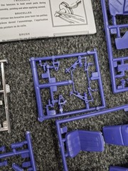 1966 66 Chevy II Nova Pro Street 1/25 Scale Model Purple Parts Lot