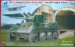 Bronco models 1/35 British A17 Vickers Tetrarch MkI /MkICS Light Tank Tankette