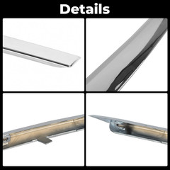 Hood Molding Trim Moulding Chrome Compatible with 2010-2016 SRX 22774203 GM12351