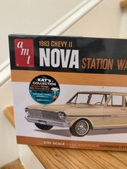 1/25 Scale Model Kit 1963 Chevy II Nova Station Wagon -Skill 2 AMT1202 Sealed