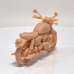 1/64 T120 Classic Retro Motorcycle Model Scene Accessories Colorless 1pc