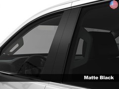 Rvinyl Pillar Post Pre Cut Window Trim Kits in Matte Black Compatible with