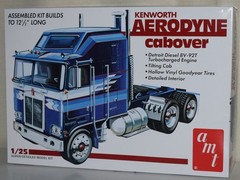 AMT KENWORTH AERODYNE CABOVER 1463 ⭐PARTS⭐ FRONT FENDERS+MORE 1:25