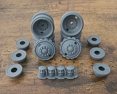 1/32 Scale 22.5 2 Hole Steel Wheel Set
