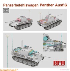 RYEFIELD RM5089 Panther Ausf.G Panzerbefehlswagen Track Links&Fender Side Skirts