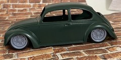 Resin 18-inch Porsche 356 Outlaw Model Car wheels 1/24 1/25 scale,Volkswagen,VW