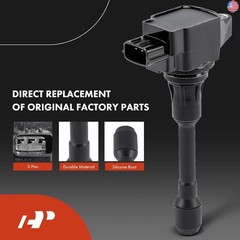 A-Premium Ignition Coil Pack and Iridium Spark Plugs Compatible with Nissan