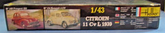 Heller CITROEN 11 Cv L 1939 Car 1/43 Model Kit Racing Sport Model 159 Sealed