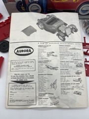 RARE VTG 1960 Aurora Motorized 1932 Ford Hotrod Model Kit Working Motor & Lights