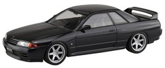 AOSHIMA 1/32 The Snap Kit Series Nissan R32 Skyline GT-R Custom Wheel (Black Pea