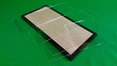 20 x 10 x 10 Inch Table Top Acrylic Display Case for Model Cars Trucks Stand