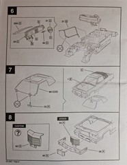 84 CADILLAC COUPE LOWRIDER – CLEAR WINDOWS – REVELL – MODEL CAR KIT PARTS LOT