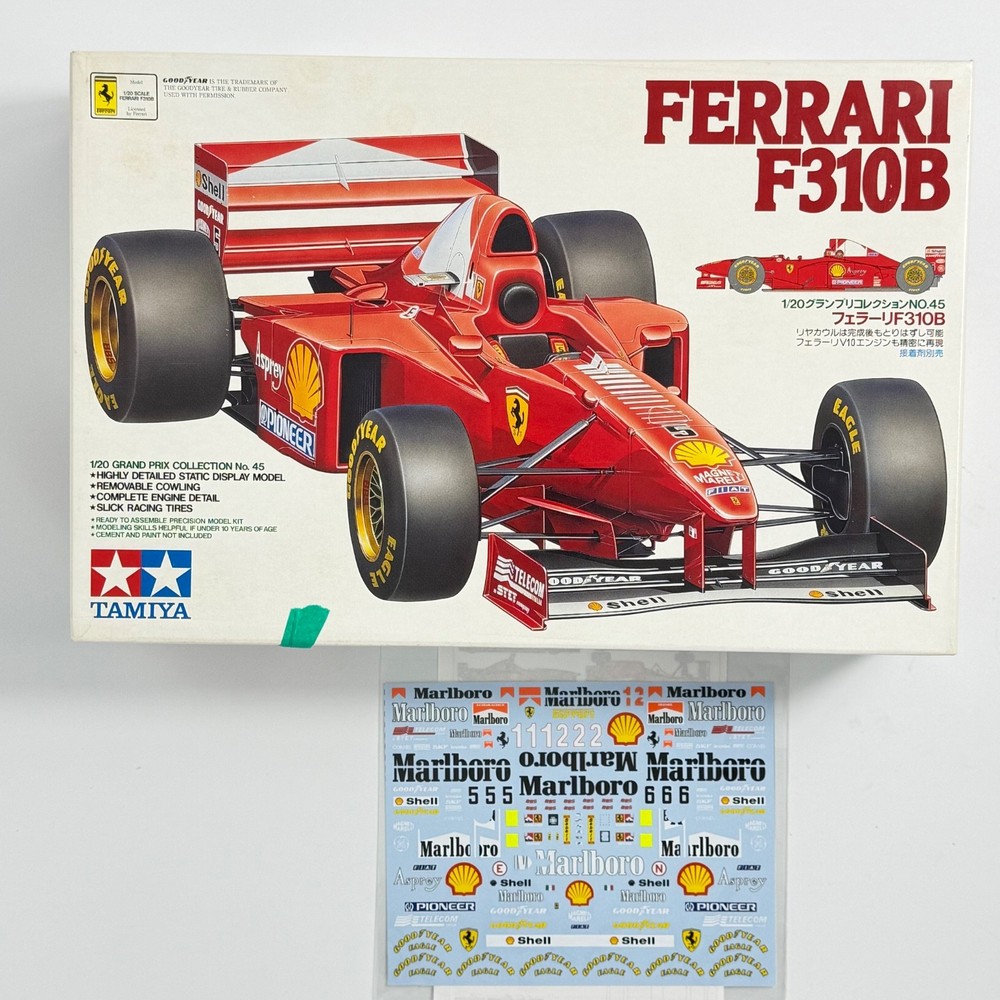 TAMIYA 1/20 FERRARI F310B Item20044 with NEW DECALS8