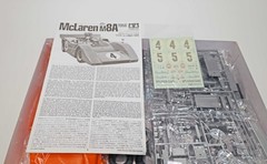 Vintage Tamiya Mclaren M8A Model Kit 1:18 Scale Open Box Partially Assembled JP