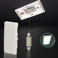 Dome Light Lens Cover Interior Roof Map Housing with LED White Blubs Compatible