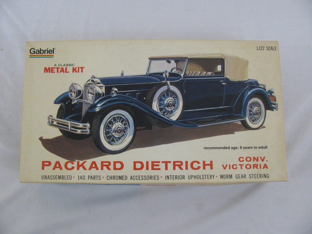 1975 Gabriel Metal Kit 1/22 Scale Packard Dietrich Conv. Victoria #4863 NEW