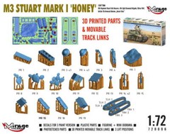 MIRAGE HOBBY 720006 1:72 M3 STUART Mk I ‘HONEY’ Light Tank [MODEL KIT]