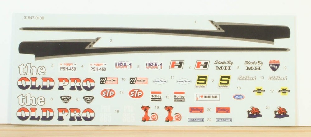 Model kit Decal Sheet The Old Pro unused P45