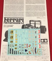 Tamiya 1/20 Ferrari F189 Late Version Portuguese Grand Prix No.24 Model Kit