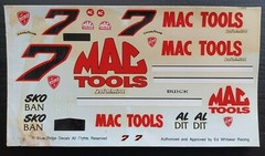 Blue Ridge Decals | No. ? | 1:25 Buick #7 Mac Tools Decals