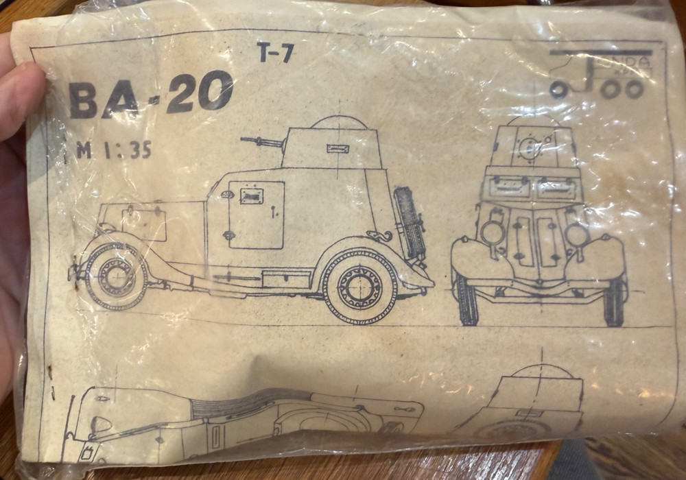 1/35 TONDA KPM T-7 SOVIET BA-20 1930’S ARMORED VEHICLE