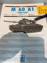 Vintage ESCI Ertl 1/35 M60A1 Patton US Main Battle Tank Model Kit 5002 NIOB